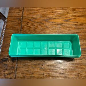 Green Rectangular Plastic Tray